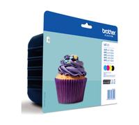 Brother LC-123VALBP cartuccia d'inchiostro 4 pz Originale Nero, Ciano, Magenta, Giallo