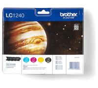 Brother lc1240valbp cartuccia d'inchiostro 4 pz originale nero, ciano, magenta, giallo