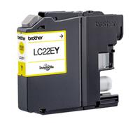 Brother LC22EY Cartuccia InkJet Originale, Alta Capacità, fino a 1200 Pagine, per Stampante MFCJ5920DW, Colore Giallo