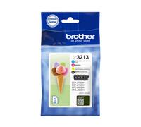 Brother LC3213VALDR cartuccia d'inchiostro 4 pz Originale Nero, Ciano, Magenta, Giallo