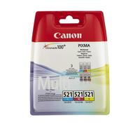 Cartuccia stampante Canon CLI-521C/M/Y - 3 colori Multipack
