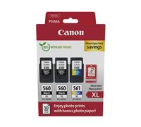 Canon 3712C012 cartuccia d'inchiostro 3 pz Originale Resa elevata (XL) Nero, Ciano, Magenta, Giallo