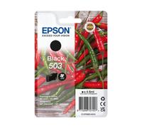 Epson 503 Serie Peperoncini Cartucce per Stampante Getto d'Inchiostro, Formato STD, Stampe Affidabili Casa e Ufficio, Confezione Retail, Confezione Singola 1 Colore, Nero 4.6 ml