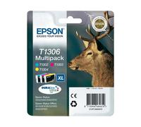 Cartuccia stampante Epson T130 (C13T130640) - A 3 colori Alta capacità Multipack