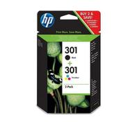 HP Confezione da 2 cartucce originali di inchiostro nero/tricromia 301