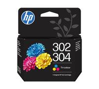 HP 302/304 Tricromia B7RT6AE, Cartuccia Originale da 100 Pagine, Compatibile con Stampanti serie DeskJet 1110, 2130, 2600, 3630, 3700, ENVY 4520, 5010, 5020, 5030, 5050 e OfficeJet 3830, 4650, 5200