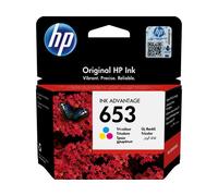 HP 653 Tri-Color Original Ink Advantage Cartridge cartuccia d'inchiostro 1 pezzo(i) Resa Standard Ciano, Magenta, Giallo