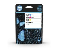 Hp confezione da 4 cartucce di inchiostro nero, ciano, magenta, giallo originali 963