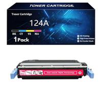 Cartuccia Toner 124A Q6000A Q6001A Q6002A Q6003A di Ricambio per HP LaserJet 2600n 2605d 2605dn 2605dn 2605dtn CM1015 CM1015mfp CM1017mfp CM1017 2600n Stampante,M-1 Pack
