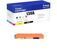Cartuccia toner 130A compatibile con cartucce toner HP 130A CF350A CF351A CF352A CF353A con chip per stampante HP M176 M176FN M177 M177FW (BK, M, C, Y),Y