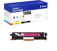 Cartuccia toner 130A compatibile con chip per HP 130A CF350A CF351A CF352A CF353A Cartucce toner ad alta capacità per stampante HP M176N M177FW Stampa ad alta definizione (BK, M, Y, C,M