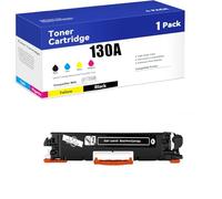 Cartuccia toner 130A compatibile con chip per HP 130A CF350A CF351A CF352A CF353A Cartucce toner ad alta capacità per stampante HP M176N M177FW Stampa ad alta definizione (BK, M, Y, C,BK