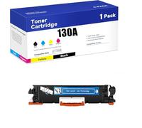 Cartuccia toner 130A compatibile con chip per HP 130A CF350A CF351A CF352A CF353A Cartucce toner ad alta capacità per stampante HP M176N M177FW Stampa ad alta definizione (BK, M, Y, C,C