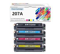 Cartuccia toner 207X 207A con chip compatibile per HP Laserjet Pro MFP M283fdw M255dw M283fdn M282nw M255nw W2210A W2211A W2212A W2213A,Set-With chip