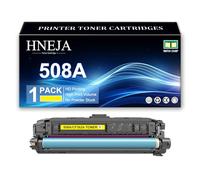 Cartuccia Toner 508A, Cartucce Toner Compatibili CF360A CF361A CF363A CF362A per HP M552dn M553n M553X M553dn M577dn M577f M577z Stampante,Yellow-1 Pack