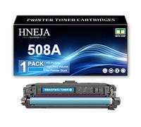 Cartuccia Toner 508A, Cartucce Toner Compatibili CF360A CF361A CF363A CF362A per HP M552dn M553n M553X M553dn M577dn M577f M577z Stampante,Cyan-1 Pack