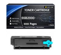 Cartuccia toner 55B2000 con chip compatibile con Lexmark 55B2000 3000 pagine per stampanti MX331 MS331 MS331dn MX331adn MX431 MS431 MX431adn MX431adw MS431dn MS431dw MX432adwe
