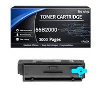 Cartuccia toner 55B2000 senza chip compatibile con Lexmark 55B2000 3000 pagine per stampanti MX331 MS331 MS331dn MX331adn MX431 MS431 MX431adn MX431adw MS431dn MS431dw MX432adwe