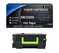 Cartuccia toner 58D2000 compatibile con stampanti Lexmark MS725dvn MS821dn MS821n MS822de MS823dn MS825dn MS826de MX721ade MX722ade MX722adhe MX822ade MX826ade, 7.500 pagine