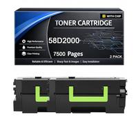 Cartuccia toner 58D2000 compatibile con stampanti Lexmark MS725dvn MS821dn MS821n MS822de MS823dn MS825dn MS826de MX721ade MX722ade MX722adhe MX822ade MX826ade, 7.500 pagine