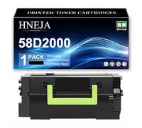 Cartuccia Toner 58D2000 per Lexmark MS821dn MS821n MS822de MS823dn MS823n MS825dn MS826de MX721ade MX721adhe MX722ade MX722adhe MX822ade MX822adxe MX826ade MX826adxe Stampante,Black-1 Pack
