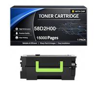 Cartuccia toner 58D2H00 compatibile con stampanti Lexmark MS725dvn MS821dn MS821n MS822de MS823dn MS825dn MS826de MX721ade MX722ade MX722adhe MX822ade MX826ade, 15.000 pagine