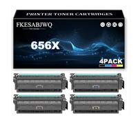 Cartuccia Toner 656X, Compatibile CF460X CF461X CF463X CF462X | per HP M652n M652dn M653dn M653x M653dh Stampante,4 Colors-1 Pack