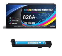 Cartuccia toner 826A con chip sostitutivo, compatibile con HP 826A CF310A CF311A CF312A CF313A, per stampanti Color LaserJet Enterprise M855 M855dn M855x M855xh