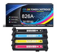 Cartuccia toner 826A con chip sostitutivo, compatibile con HP 826A CF310A CF311A CF312A CF313A, per stampanti Color LaserJet Enterprise M855 M855dn M855x M855xh