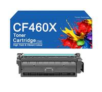 Cartuccia toner a 4 colori CF460X ad alta capacità sostitutiva per stampante HP Color LaserJet Enterprise M652n M652dn M653dn M653x 653dh, stampa nitida,656X-BK