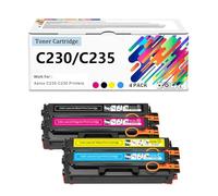 Cartuccia toner ad alta capacità C230 C235 nessun chip Nero Ciano Magenta Giallo Toner ad alta resa di ricambio per stampante multifunzione Xerox C230 C235,Set-1500pages