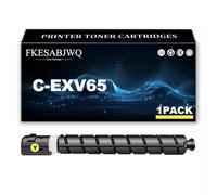 Cartuccia Toner C-EXV65, Compatibile Cartucce Toner C-EXV65K C-EXV65C C-EXV65M C-EXV65Y per Canon ImageRUNNER C3326i Stampante,Yellow-1 Pack