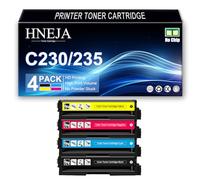 Cartuccia Toner C230 BK/C/M/Y per Xerox C230/C235 Stampante Cartucce Toner Compatibili 006R04391 006R04392 006R04393 006R04394 Sostituzione Senza Chip Ad Alta Resa,4 Colors-1Pack