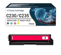 Cartuccia toner C235 C230 con chip sostitutivo per Xerox 006R04391 006R04392 006R04393 006R04394 compatibile per stampante C235 C230 C235DNI C230DNI, alta resa,Magenta-3500Page