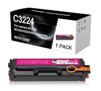 Cartuccia toner C3224 compatibile con stampanti Lexmark C3224 C3326 C3426 MC3224 MC3326 MC3426, ricariche per cartucce toner C3220K0 C3220C0 C3220M0 C3220Y0,C-1500 Pages