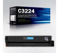 Cartuccia toner C3224 compatibile per Lexmark C3224 (senza chip), sostituzione per stampante C3224dw C3326dw C3426dw MC3224adwe MC3224dwe MC3224i MC3326adwe, 1500 pagine,Cyan-1Pack