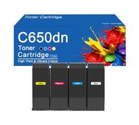 Cartuccia toner C650dn ad alta capacità, ricambio per stampante Oki C650dn, facile da installare e utilizzare.,C650dn-4Color