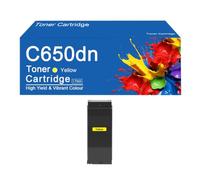 Cartuccia toner C650dn ad alta capacità, ricambio per stampante Oki C650dn, facile da installare e utilizzare.,C650dn-Yellow