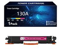 Cartuccia Toner Compatibile 130A di Ricambio per HP 130A CF350A CF351A CF352A CF353A per HP Color LaserJet Pro MFP M176 M176FN M177 M177FW Stampante,Magenta-1 Pack