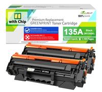 CARTUCCIA TONER COMPATIBILE 135A W1350A 2 NERI PER M207 1100 PAGINE