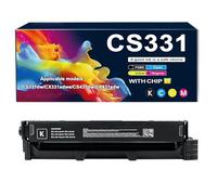 Cartuccia Toner Compatibile CS331 stampanti per Lexmark CS331 CS331DW CS431 CS431DW CX331 CX431, Alta Resa 1500 Pagine, Stampa ad Alta Definizione (CON CHIP),Black-1 set