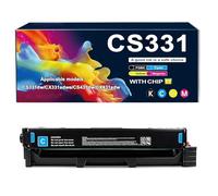 Cartuccia Toner Compatibile CS331 stampanti per Lexmark CS331 CS331DW CS431 CS431DW CX331 CX431, Alta Resa 1500 Pagine, Stampa ad Alta Definizione (CON CHIP),Cyan-1 set