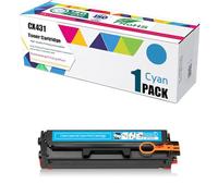 Cartuccia Toner Compatibile CX431 Ad Alta Capacità Da 4500 Pagine Per Stampanti Lexmark CS331DW CS431DW CX331ADWE CX431ADW (senza Chip),Cyan-1 Pack