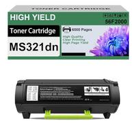 Cartuccia Toner Compatibile MS321dn 56F2000 56F2H00 Di Ricambio Per Stampanti Lexmark MS321 MS421 MS521 MS621 MS622 MX321 MX421 MX521 MX522 MX622,Black-6000 Pages