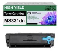 Cartuccia Toner Compatibile MS331dn 55B2000 55B2H00 55B2X00 Di Ricambio Per Stampanti Lexmark MS331dn MX331adn MS431dn MS431dw MX431adn MX431adw MX432adwe,Black-3000 Pages
