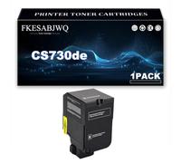 Cartuccia Toner Compatibile per Lexmark CX730de CX735adse CS730de CS735de | Alta Resa 71C2HK0 71C2HC0 71C2HM0 71C2HY0 Cartucce Toner Sostitutive,Black-1 Pack