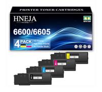 Cartuccia Toner Compatibile per Xerox Phaser 6600 Stampante, Cartucce Toner Compatibili 106R02232 106R02229 106R02230 106R02231 per Xerox WorkCentre 6605N 6605DN Stampante,4 Colors-1 Pack
