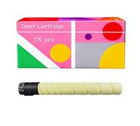 Cartuccia toner compatibile TN324 TN-324 TN324K TN324C TN324M TN324Y Alta resa K 26000 pagine C/M/Y 23000 pagine Sostituzione per Konica Minolta Bizhub C258 C308 C368(Yellow,Standard Yield)
