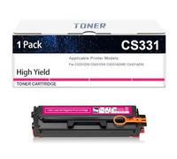 Cartuccia Toner CS331 Ricambio Compatibile Per Lexmark CS331 20N10K0 20N10C0 20N10M0 20N10Y0 Per Stampanti CS331DW CS431DW CX331ADWE CX431ADW, Senza Chip, 1500 Pagine,Magenta-1 Pack