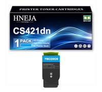 Cartuccia Toner CS421dn, Cartucce Toner Compatibili 78C2XK0 78C2XC0 78C2XM0 78C2XY0 per Lexmark CS421dn CX421adn CS521dn CX522ade CS622de CX622ade CX625adhe Stampanti,Cyan-1 Pack